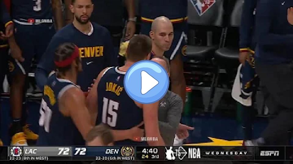 Video thumb: Mike Malone saved Nikola Jokic from being ejected. 👍