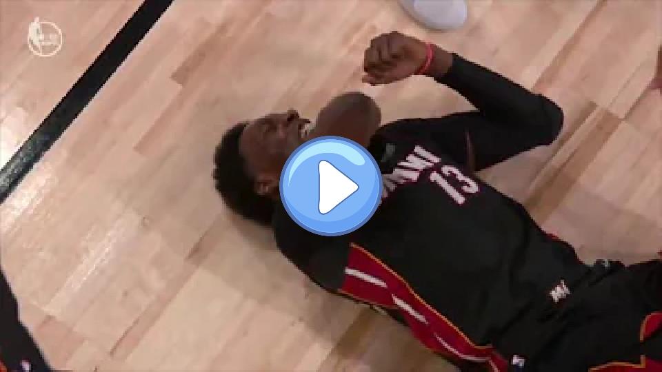 Video thumb: Bam Adebayo Suffers Scary Injury | Lakers vs. Heat Game 1 | 2020 NBA Finals