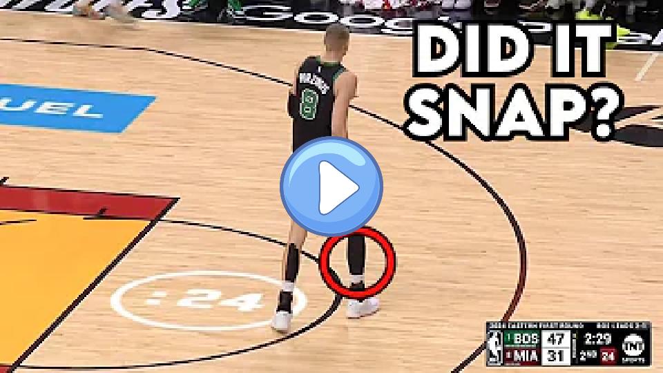 Video thumb: Kristaps Porzingis Limps Off with Non-Contact Leg Injury - Doctor Explains