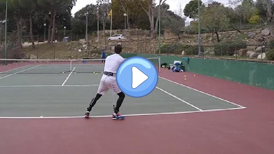 Video thumb: Top ATP veteran Albert Ramos-Vinolas training in his A.P. belt...