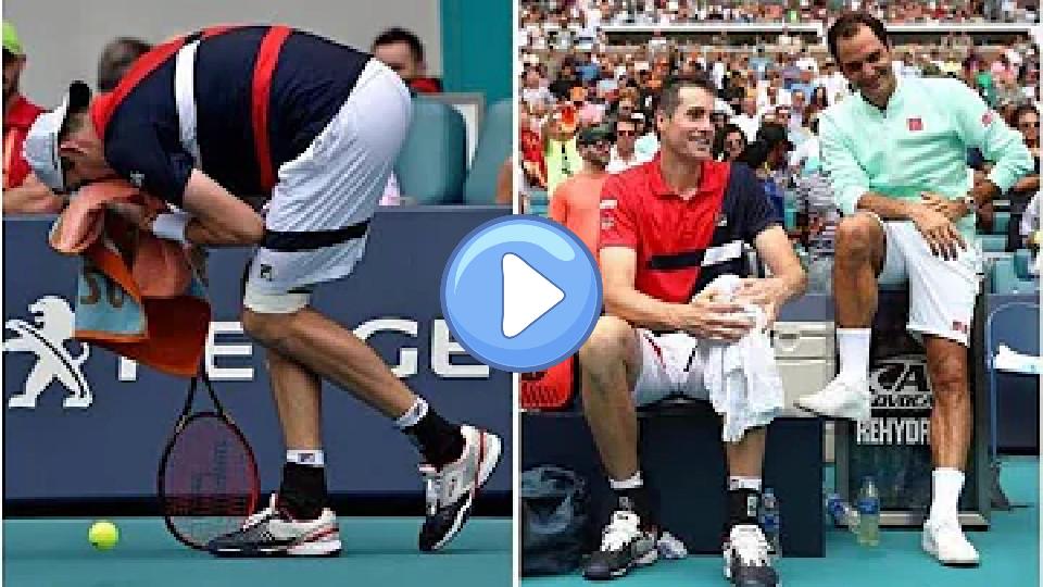 Video thumb: Roger Federer: John Isner’s Miami Open injury confirmed… it is not good news.