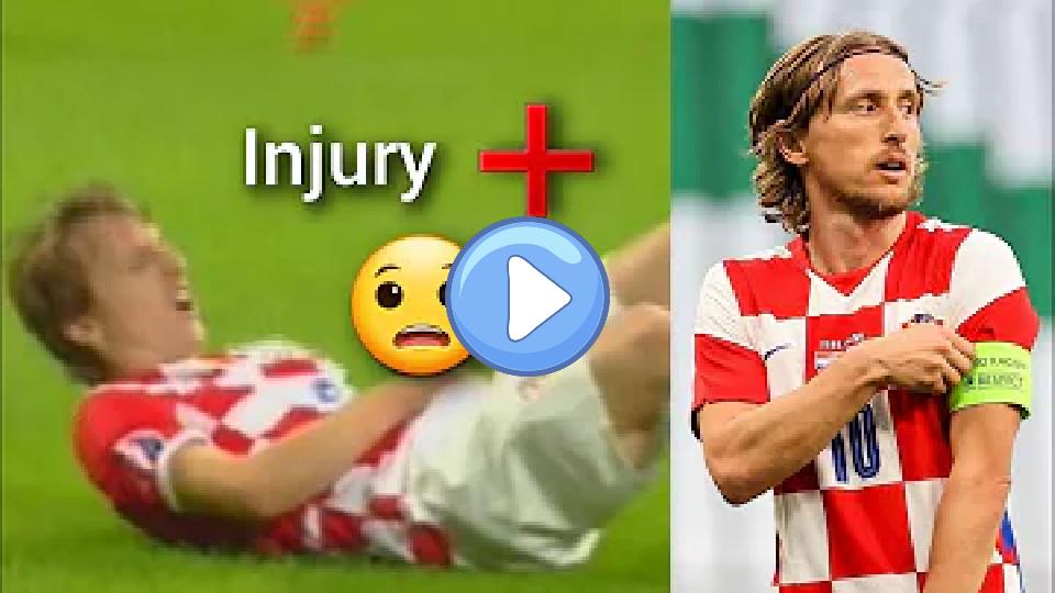 Video thumb: Oops! Luka Modric returns to Real Madrid with an injury following internationals. 😧