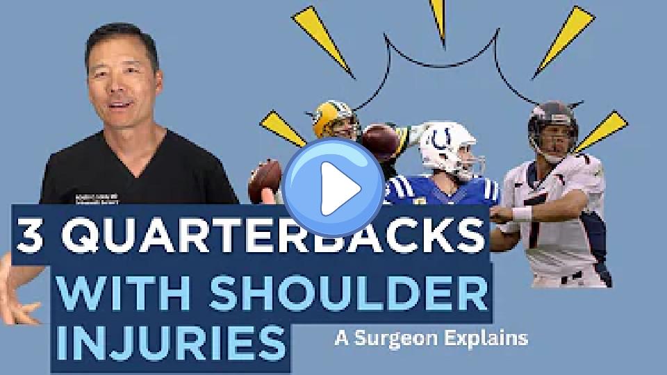 Play video: Lessons from Three QBs with Shoulder Injuries Video thumb: Lessons from Three QBs with Shoulder Injuries