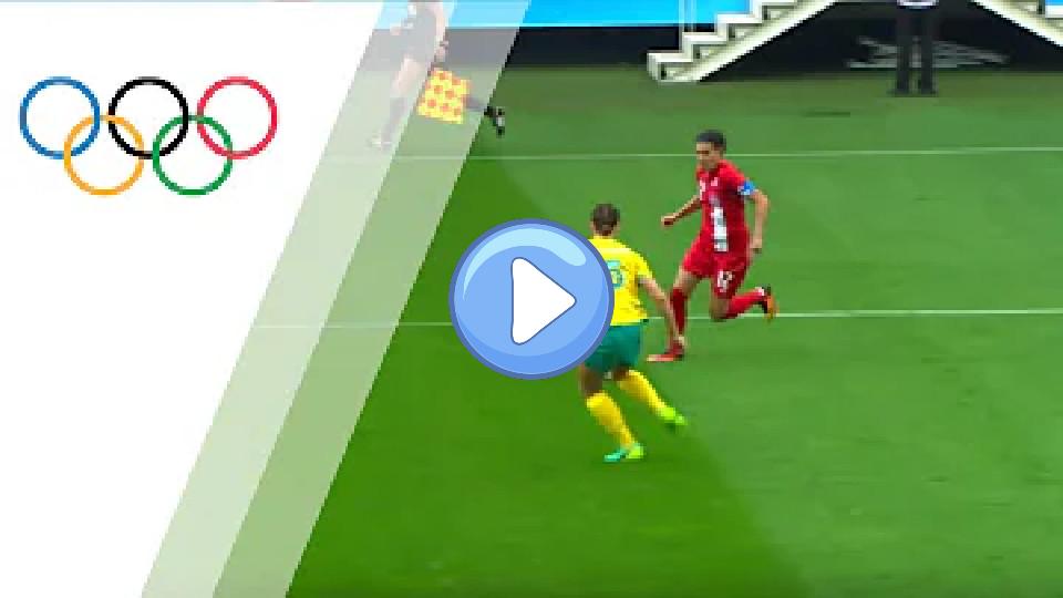 Play video: Canada forward Janine Beckie scores the fastest goal ever at the Olympics. Video thumb: Canada forward Janine Beckie scores the fastest goal ever at the Olympics.