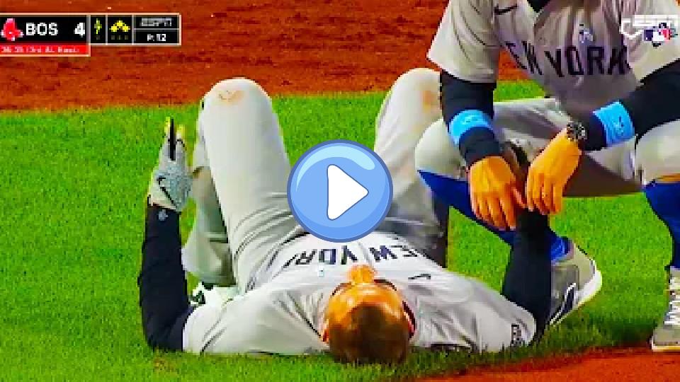 Video thumb: Anthony Rizzo Injured After Collision with Brennan Bernardino and Exits Game | Yankees vs. Red Sox