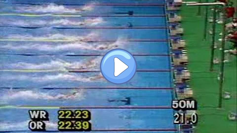 Video thumb: Matt Biondi - 50m Freestyle - Olympics Seoul 1988