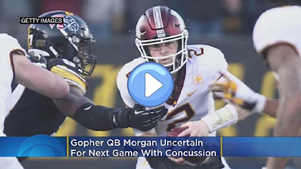 Video thumb: Gophers QB Morgan Uncertain for Next Game with Concussion