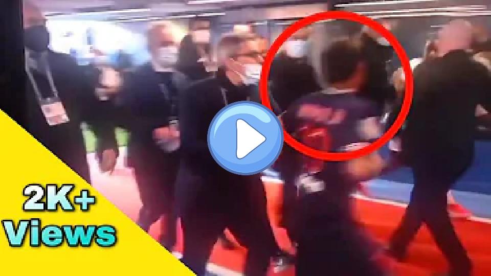 Video thumb: A fight occurred in the PSG tunnel between Neymar and Tiago Djalo.