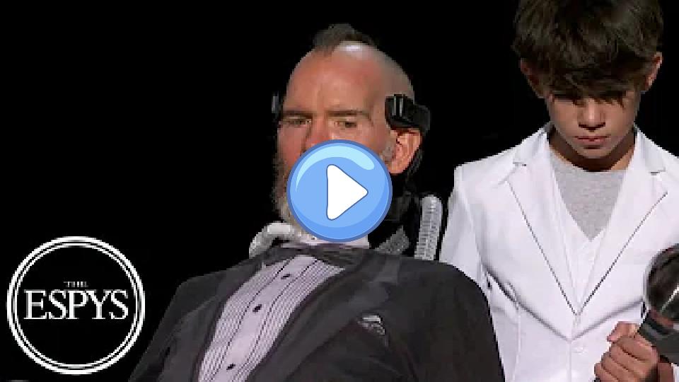 Video thumb: Steve Gleason honored to win the Arthur Ashe Award for Courage at the 2024 ESPYS