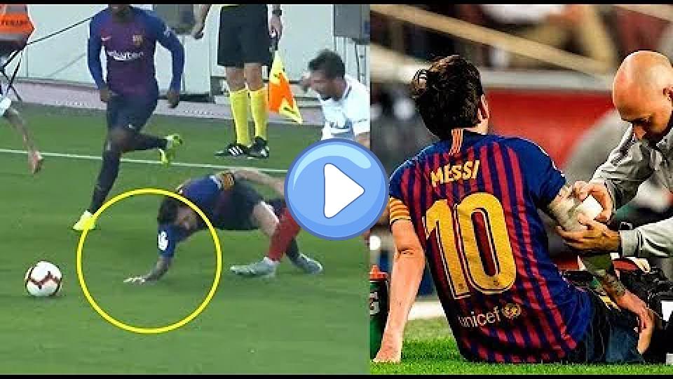 Video thumb: Lionel Messi ● Horrible Injuries, Tackles & Brawls | HD