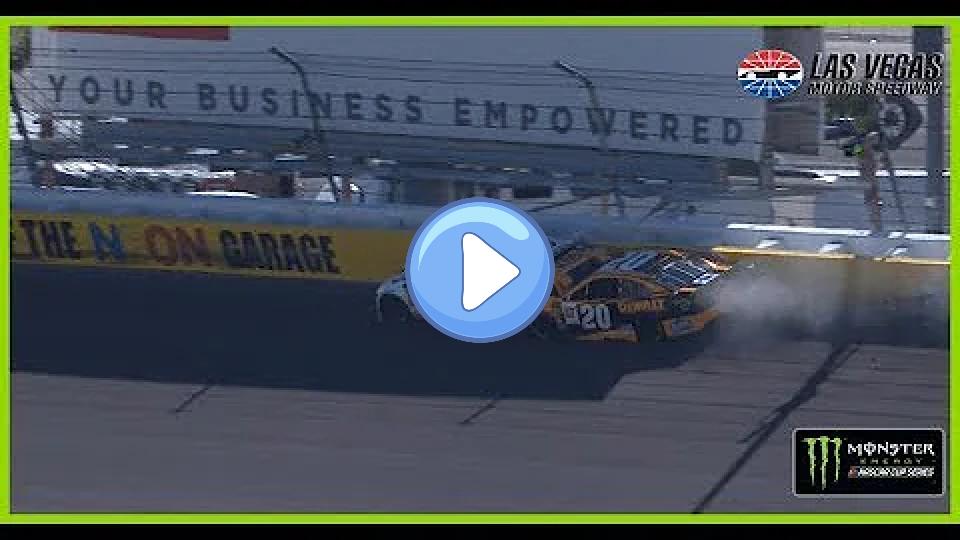 Play video: Blown Tire Leads to Major Damage for Harvick and Jones Video thumb: Blown Tire Leads to Major Damage for Harvick and Jones
