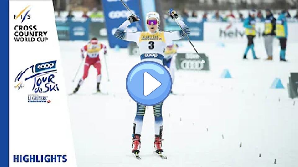 Video thumb: Highlights | Stina Nilsson Outclasses Everyone | Toblach | Women's Sprint | FIS Cross Country