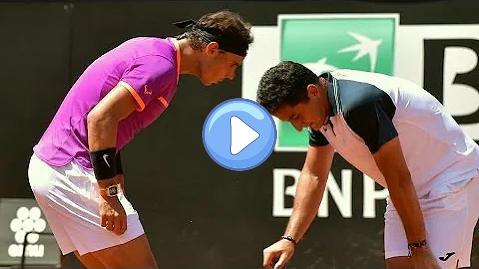 Video thumb: Italian Open: Rafael Nadal Advances After Nicolas Almagro's Injury