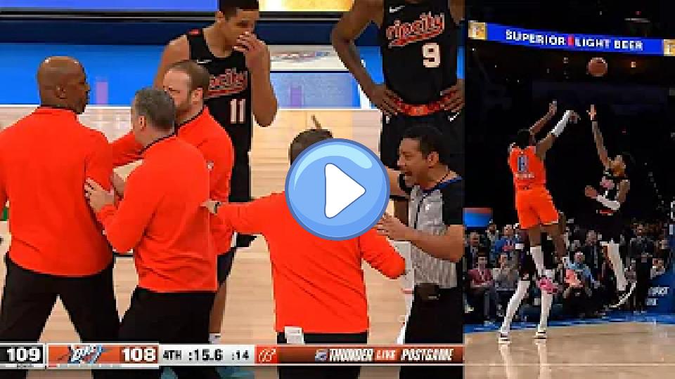 Video thumb: Chauncey Billups ejected with 15 seconds left, then Jalen Williams hits the game winner.