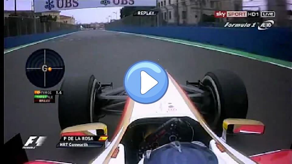 Video thumb: F1 Europe 2012 - De la Rosa crash.