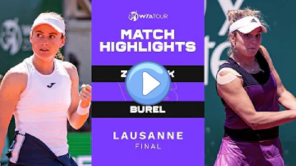 Video thumb: Tamara Zidansek vs. Clara Burel | 2021 Lausanne Final | WTA Match Highlights