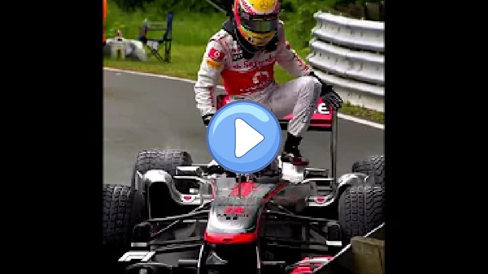 Video thumb: Lewis Hamilton collided with Jenson Button...