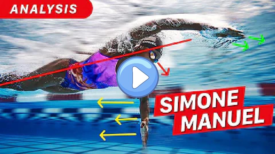 Play video: Simone Manuel's Freestyle Stroke Analysis Video thumb: Simone Manuel's Freestyle Stroke Analysis