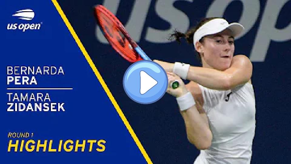 Play video: Bernarda Pera vs Tamara Zidansek Highlights | 2021 US Open Round 1 Video thumb: Bernarda Pera vs Tamara Zidansek Highlights | 2021 US Open Round 1