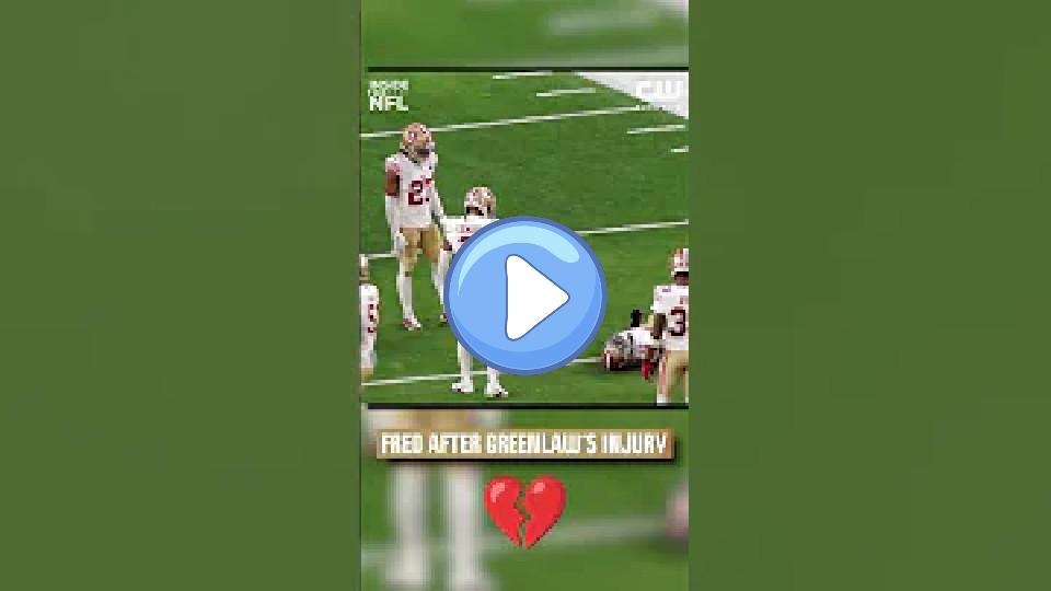 Play video: Fred Warner’s reaction to Dre Greenlaw’s Achilles injury is devastating 😭 Video thumb: Fred Warner’s reaction to Dre Greenlaw’s Achilles injury is devastating 😭