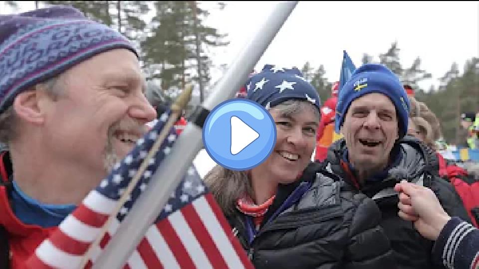 Play video: Cheer for Charlotte Kalla and U.S. Ski Team members Jessie Diggins and Caitlin Gregg! Video thumb: Cheer for Charlotte Kalla and U.S. Ski Team members Jessie Diggins and Caitlin Gregg!