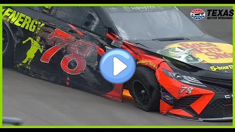 Video thumb: Martin Truex Jr. crashes out early at Texas