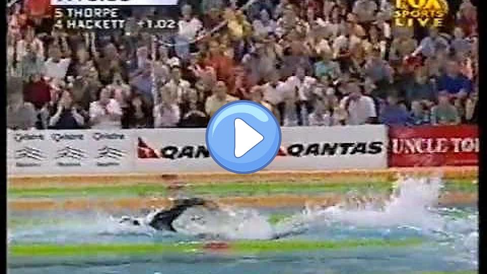 Video thumb: 2001 | Ian Thorpe vs. Grant Hackett | World Record | 7:41.59 | 800m Freestyle | Part 2 of 2