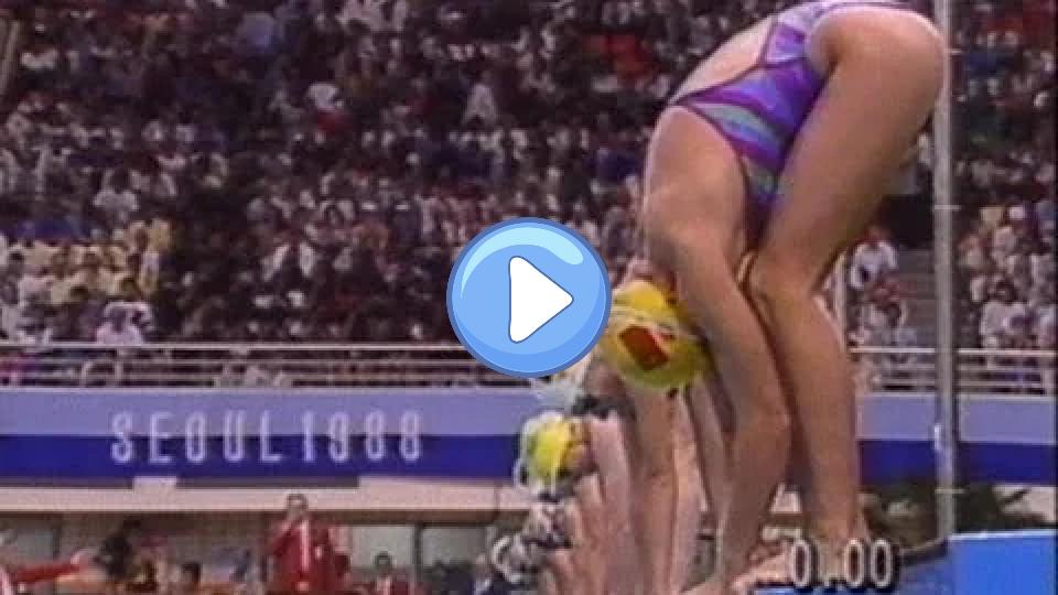 Video thumb: Unconventional Freestyle Swimming Icon Janet Evans - 1988 Seoul Olympics