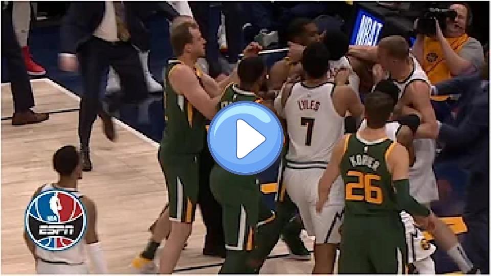 Video thumb: Scuffle in Nuggets vs. Jazz: Derrick Favors and Mason Plumlee Ejected | NBA Highlights