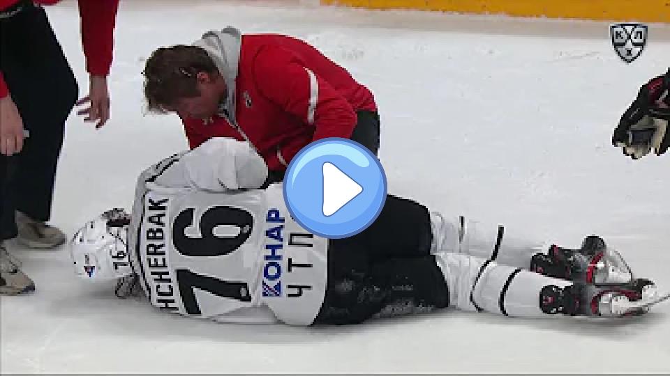 Video thumb: Shcherbak was injured by Pokka's hit.