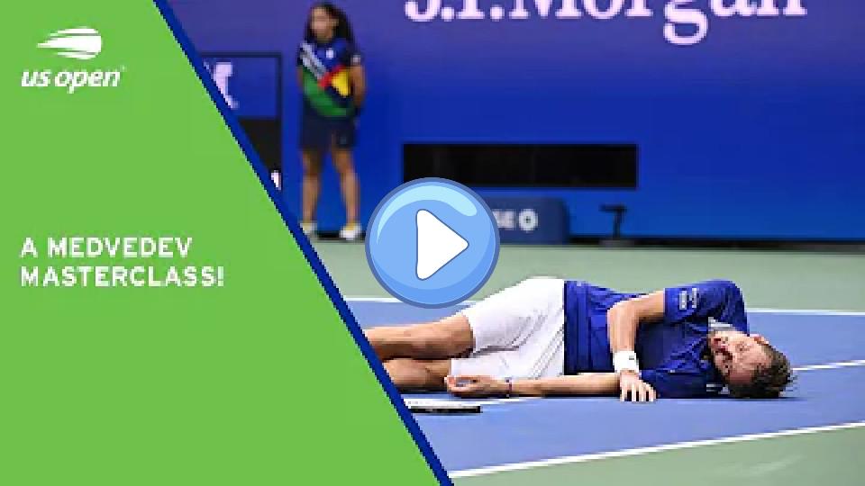 Play video: Championship Point: Daniil Medvedev's Title-Winning Moment at the 2021 US Open Video thumb: Championship Point: Daniil Medvedev's Title-Winning Moment at the 2021 US Open