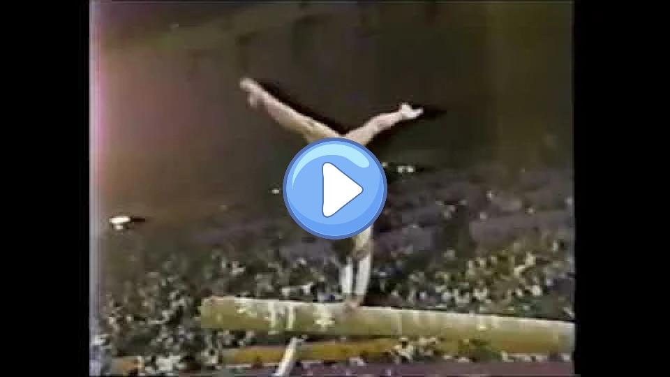 Video thumb: Simona PAUCA (ROM) Beam - 1984 Olympics Los Angeles EF