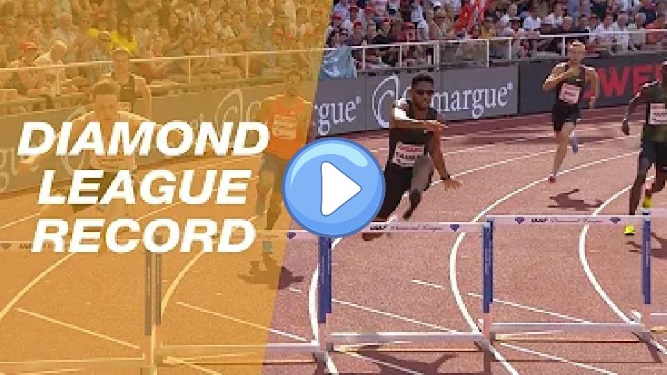 Video thumb: Abderrahman Samba Wins Men's 400m Hurdles - IAAF Diamond League Stockholm 2018