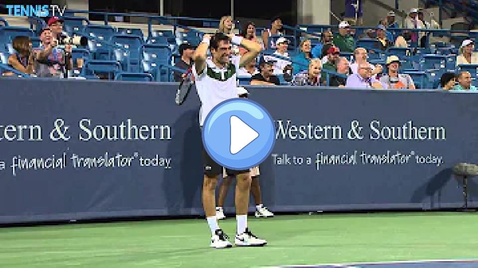 Video thumb: Ballboy Crushes Bug During Nadal-Chardy Cincinnati 2015 Match