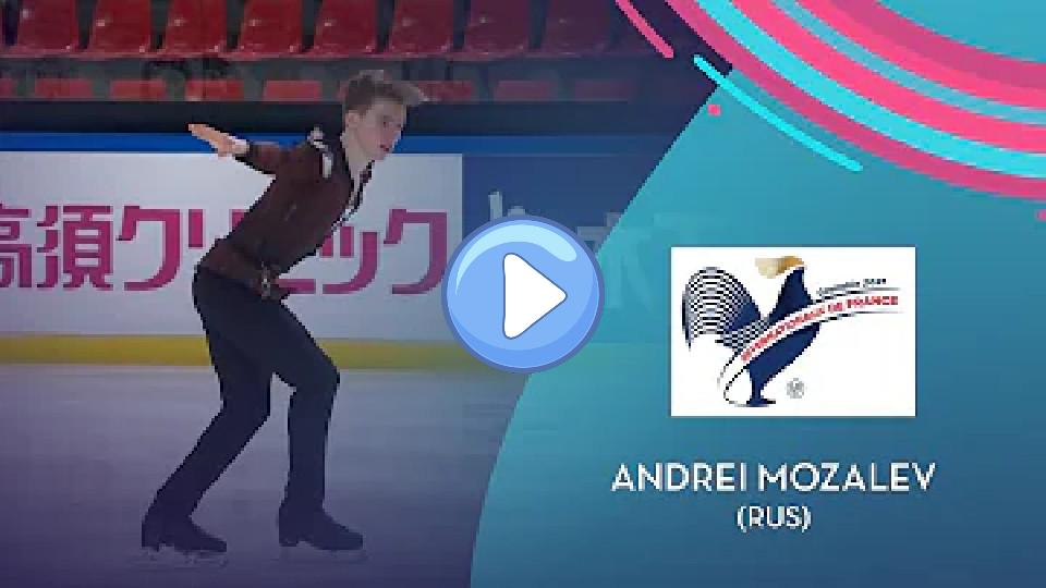 Video thumb: Andrei Mozalev (RUS) | Men's FS | Internationaux de France 2021 | #GPFigure