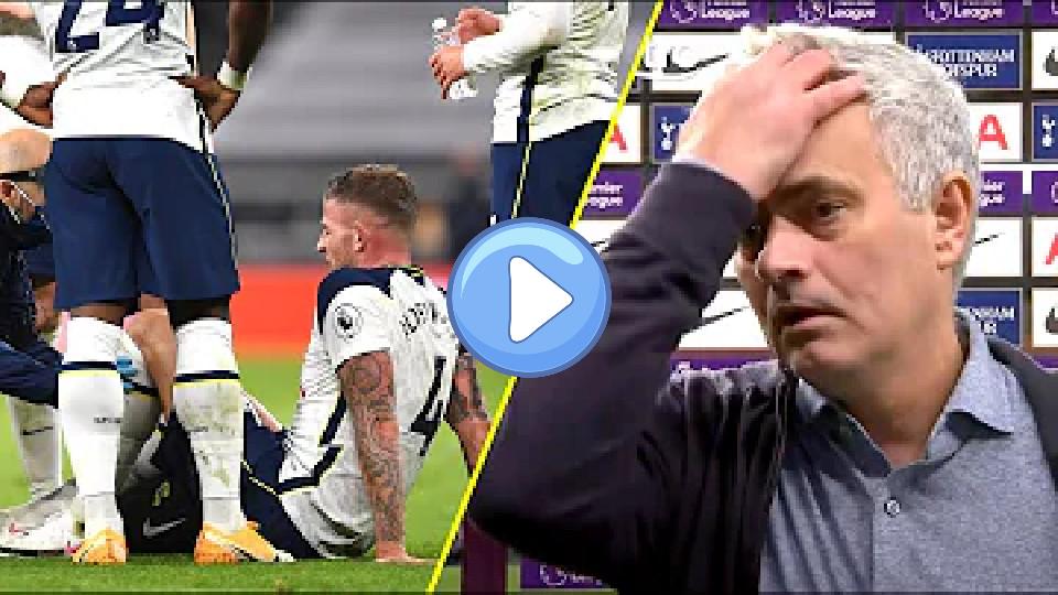 Video thumb: Jose Mourinho reacts to Toby Alderweireld's injury after the win over Manchester City | Astro SuperSport