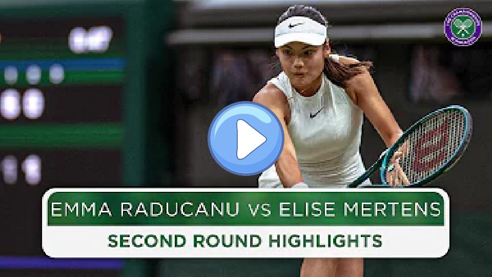 Video thumb: Ruthless Raducanu | Emma Raducanu vs Elise Mertens | Highlights | Wimbledon 2024