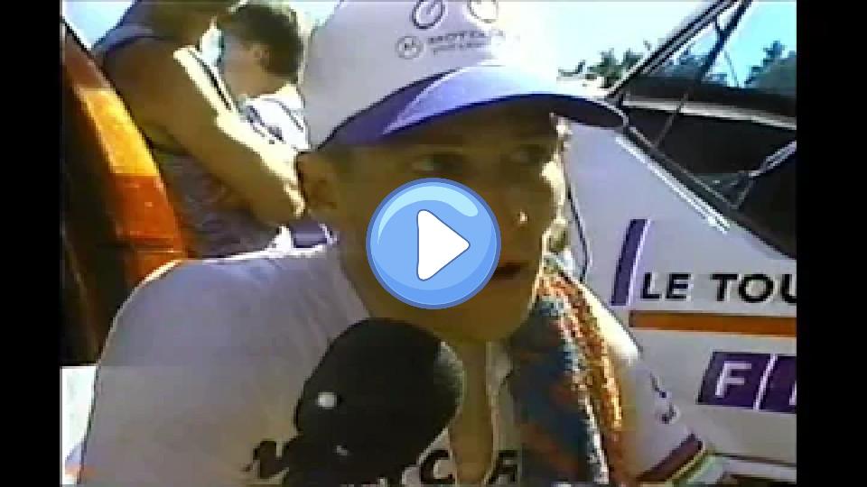 Video thumb: 1994 Tour de France Stage 9 Time Trial - Indurain Overtakes Armstrong