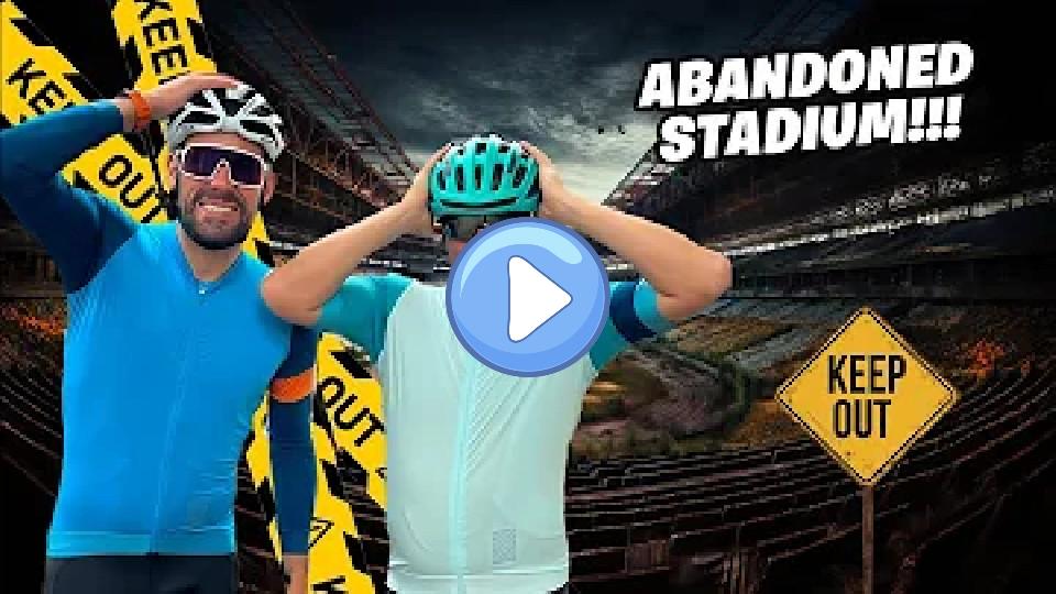 Video thumb: We cycled to an abandoned stadium in Germany...