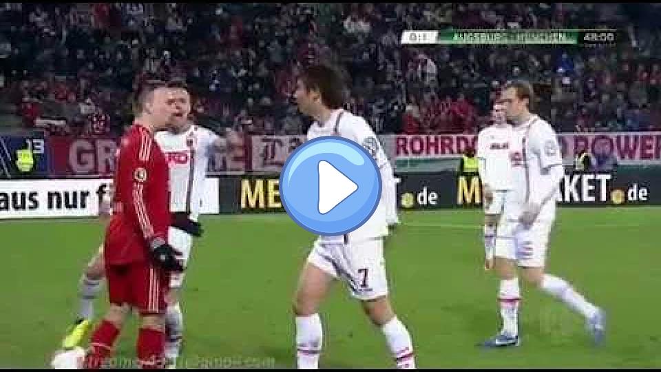 Play video: Franck Ribéry Receives Red Card for Slapping Ja Cheol Koo (FC Augsburg vs. FC Bayern Munich) Video thumb: Franck Ribéry Receives Red Card for Slapping Ja Cheol Koo (FC Augsburg vs. FC Bayern Munich)