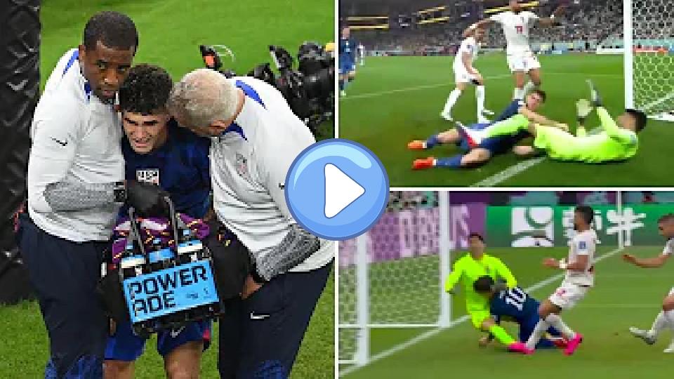 Video thumb: Christian Pulisic suffers an abdominal injury while scoring a goal for the U.S. against Iran.