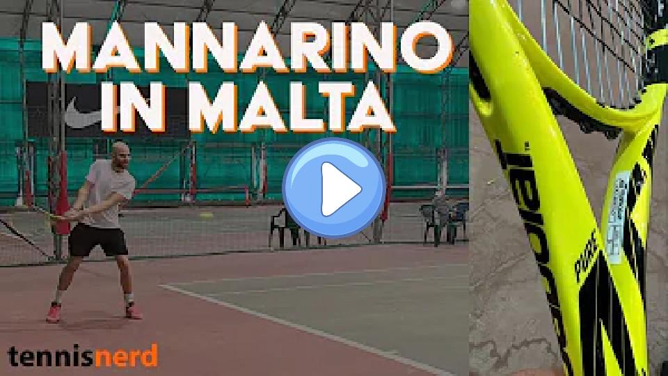 Video thumb: The lowest string tension on tour? Adrian Mannarino training in Malta.