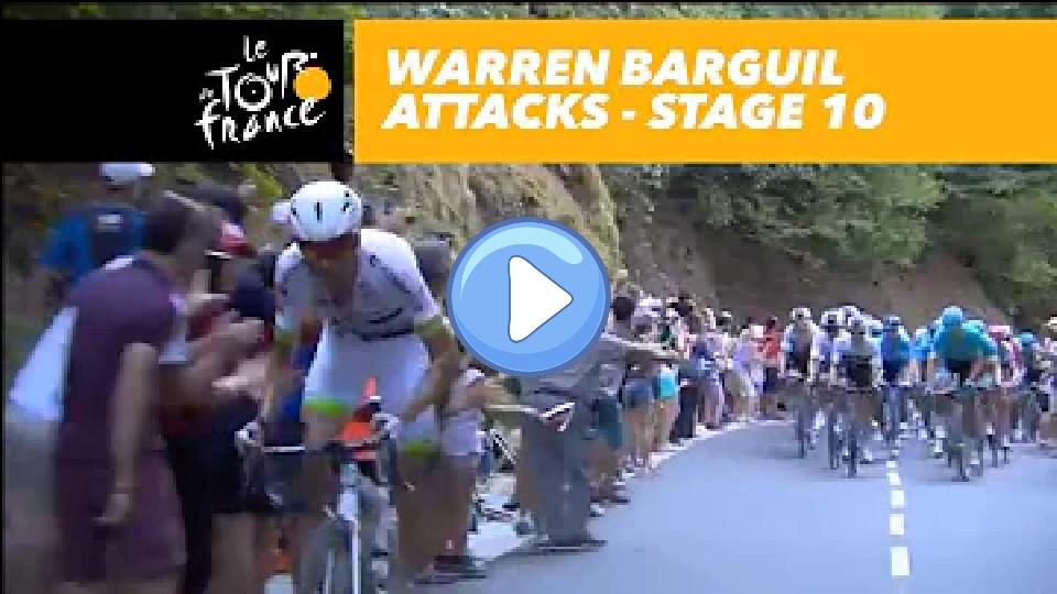 Video thumb: Warren Barguil attacks! - Stage 10 - Tour de France 2017