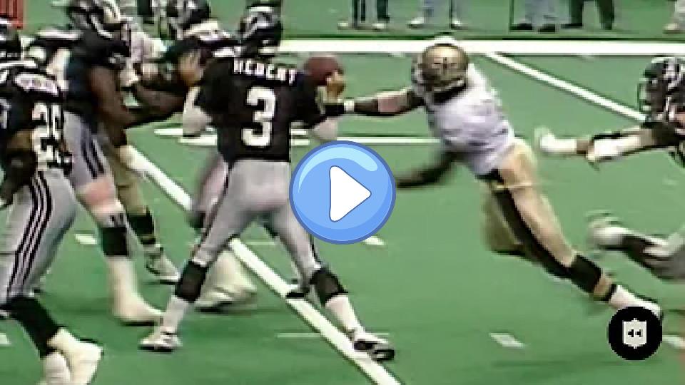 Video thumb: Saints' Sack + Fumble on Bobby Hebert Leads to Walk-off FG vs. Falcons in 1993 | NFL Throwback