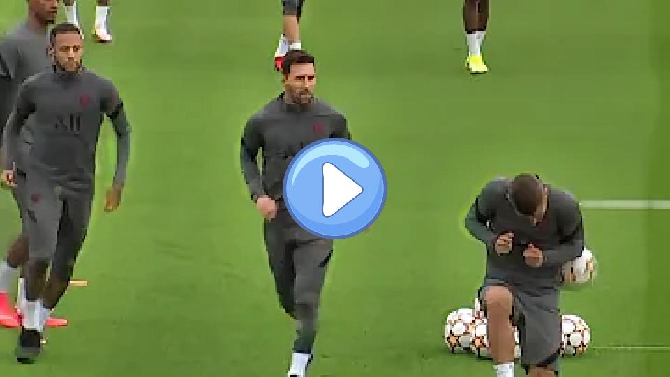 Video thumb: Messi kicks the ball at Verratti, and Verratti thinks it was Neymar.