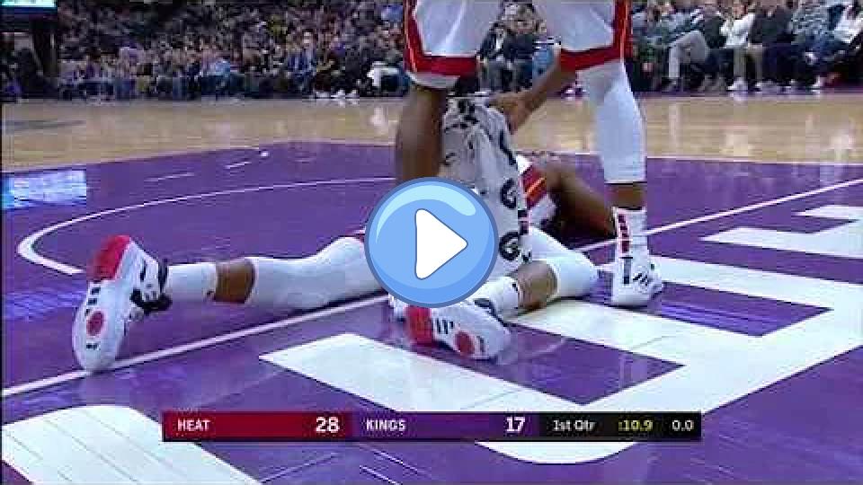 Video thumb: Dwyane Wade's Scary Fall | Heat vs. Kings | February 8, 2019 | 2018-19 NBA Season