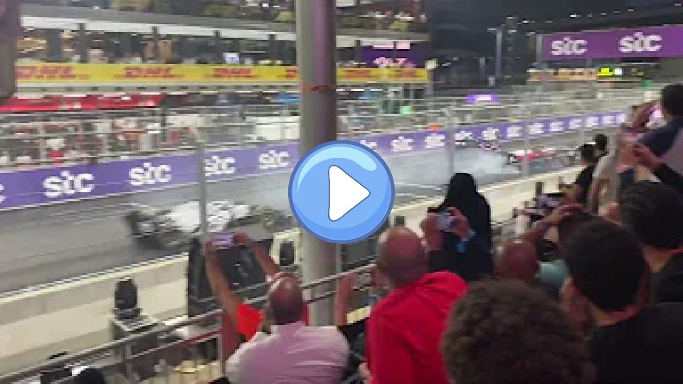 Video thumb: Theo Pourchaire/Enzo Fittipaldi Massive Crash - F2 - Fan Cam