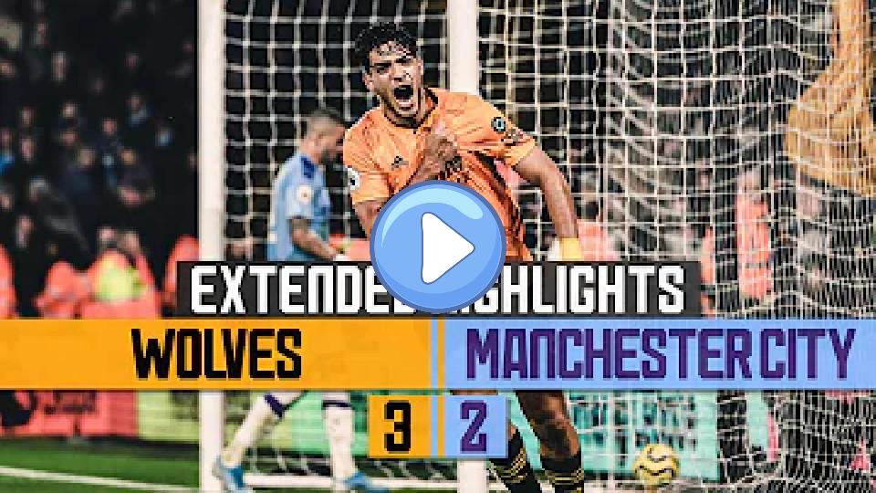 Video thumb: WOLVES DEFEAT THE CHAMPIONS TWICE! | Wolves 3-2 Man City | Extended Highlights
