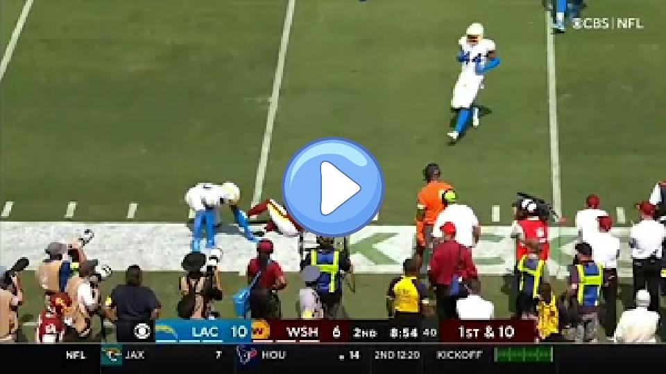 Video thumb: Ryan Fitzpatrick injury Chargers vs. Washington