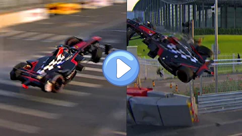 Video thumb: Huge Crash in Formula E's First-Ever Race! - Prost vs. Heidfeld Accident